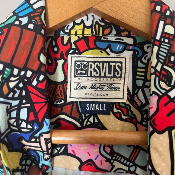 RSVLTS The Roosevelts Darty in the USA‎ Short Sleeve Shirt Size Small Graphic - Picture 4 of 5